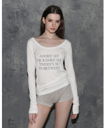 ADORE ME レディース ルーズフィットロングスリーブホワイト