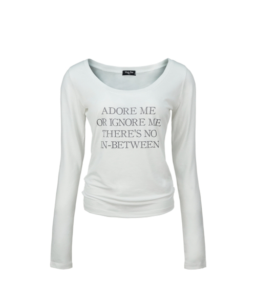 MAGORENSEOUL(マゴレンソウル)の「ADORE ME レディース ルーズフィットロングスリーブホワイト(Tシャツ/カットソー・レディース・その他・FREE)」の2枚目の写真