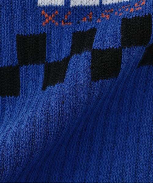 XLARGE KIDS（エクストララージキッズ）の「XLチェッカーリブクルーソックス（ソックス/靴下・キッズ・ホワイト/ブラック/ブルー・13-15cm/15-17cm/17-19cm/19-21cm）」の7枚目の写真
