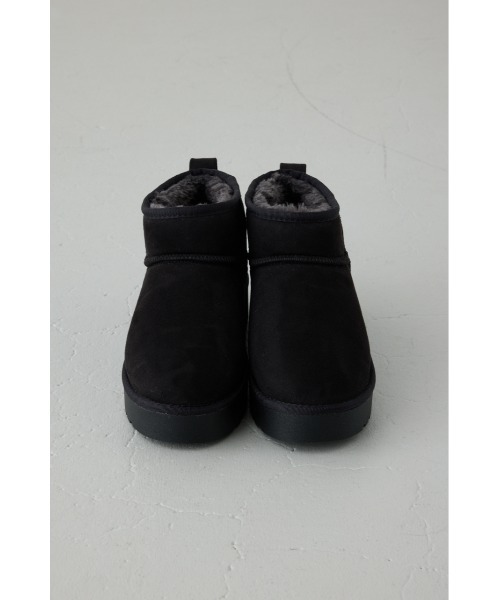 AZUL by moussy(アズールバイマウジー)の「【+4cmUP!】大人気定番♪厚底ムートンショートブーツ 秋服 冬服 ボア スタイルアップ 靴(ブーツ・レディース・ブラック/ブラウン/ベージュ・LL/LARGE/MEDIUM/SMALL)」の8枚目の写真