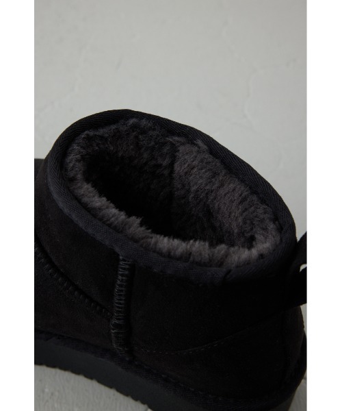 AZUL by moussy(アズールバイマウジー)の「【+4cmUP!】大人気定番♪厚底ムートンショートブーツ 秋服 冬服 ボア スタイルアップ 靴(ブーツ・レディース・ブラック/ブラウン/ベージュ・LL/LARGE/MEDIUM/SMALL)」の15枚目の写真