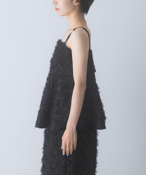 URBAN RESEARCH ROSSO WOMEN（アーバンリサーチ　ロッソ）の「ヘアリージャガードキャミソール（キャミソール・レディース・グレー/ブラック・FREE）」の19枚目の写真