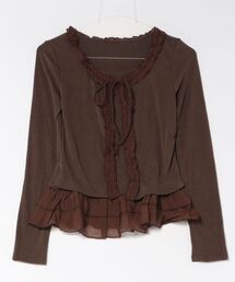 26aw レース付きトップス