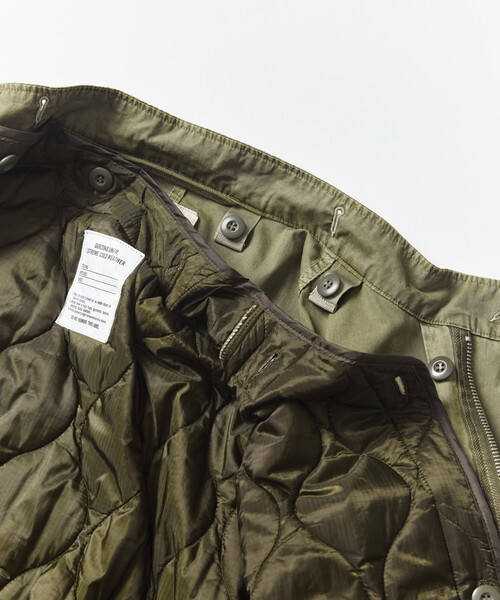 FREAK'S STORE(フリークスストア)の「フェード加工 3WAY M-65 ライナーセット ショートモッズコート/ブルゾン&キルティングライナーセット(モッズコート・メンズ・ブラック/ブラウン/オリーブ/サックスブルー・SMALL/MEDIUM/LARGE)」の19枚目の写真