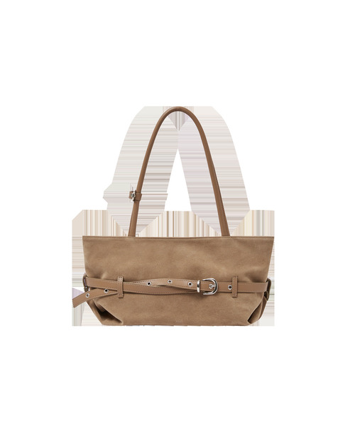 mur（ミュール）の「Lizzy Belted Boat Bag (8color)（ショルダーバッグ・レディース・ダークブラウン系/バーガンディー/ライトブルー/Cream/ピンク系その他/ブラック/ベージュ/ダークブラウン・ONE）」の4枚目の写真