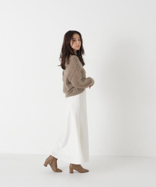 NATURAL BEAUTY BASIC(ナチュラルビューティーベーシック)の「オフショルヘアリーニット(ニット/セーター・レディース・オフホワイト/ブラウン/ピンク・FREE)」の14枚目の写真
