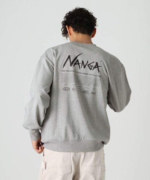 NANGA（ナンガ）の「【NANGA Mt.&Sea】NANGAスウェットプルオーバー（スウェット・メンズ・ブラウン/ブラック/グレー・LARGE/MEDIUM）」の2枚目の写真