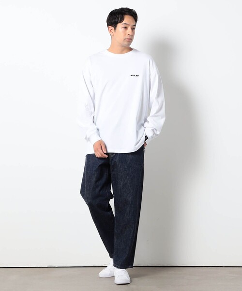 KELTY(ケルティ)の「KELTY別注ロングスリーブTシャツ(Tシャツ/カットソー・メンズ・ライトグレー/ブラック/ホワイト・L/M)」の4枚目の写真