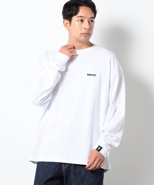 KELTY(ケルティ)の「KELTY別注ロングスリーブTシャツ(Tシャツ/カットソー・メンズ・ライトグレー/ブラック/ホワイト・L/M)」の7枚目の写真
