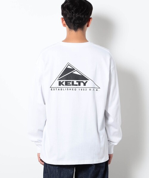 KELTY(ケルティ)の「KELTY別注ロングスリーブTシャツ(Tシャツ/カットソー・メンズ・ライトグレー/ブラック/ホワイト・L/M)」の10枚目の写真