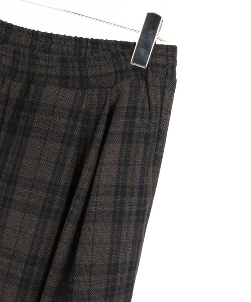 CAMBIO（カンビオ）の「mp15392-Wool Check Wide Tuck Balloon Pants ワイドタックバルーンパンツ(PF-262-022)（その他パンツ・メンズ・ベージュ/チャコール・L/M）」の21枚目の写真