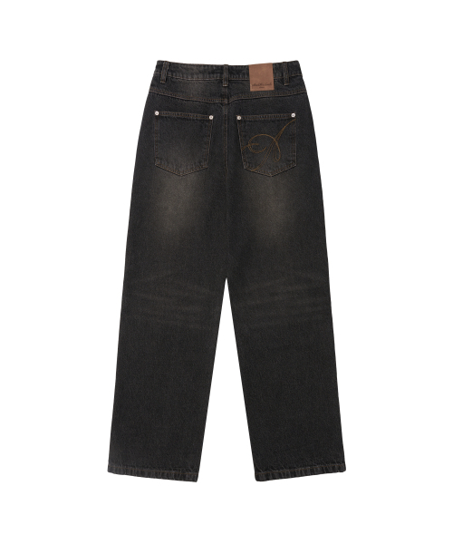 AMESWORLDWIDE(アメスワールドワイド)の「CLASSIC STRAIGHT DENIM PANTS BLACK(デニムパンツ・レディース・その他・SMALL/MEDIUM/LARGE)」の3枚目の写真