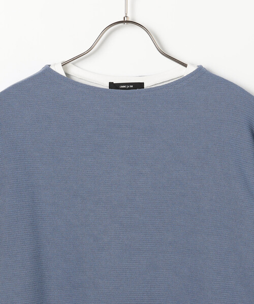 COMME CA ISM(コムサイズム)の「【セットアイテム】ボトルネックカットソー&タンクトップ(Tシャツ/カットソー・レディース・チャコール/ベージュ/ブルー・L/M)」の13枚目の写真