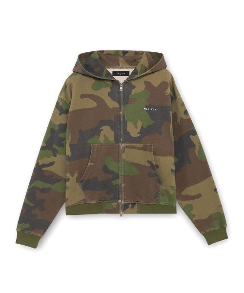 STYLISE(スタイライズ)の「【MLVINCE】CLASSIC LOGO ZIP UP HOODY / 2カラー(パーカー・メンズ・カーキ・M)」の1枚目の写真