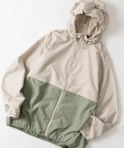 JOHN'S CLOSET(ジョンズクローゼット)の「【19】ALLWETHER-TEX 裏メッシュ ライトマウンテンパーカー 撥水/防風/防花粉/レディース(マウンテンパーカー・レディース・ブルー系その他/ネイビー/オフホワイト/サックスブルー/ホワイト系その他/ブラック・MEDIUM/LARGE)」の2枚目の写真