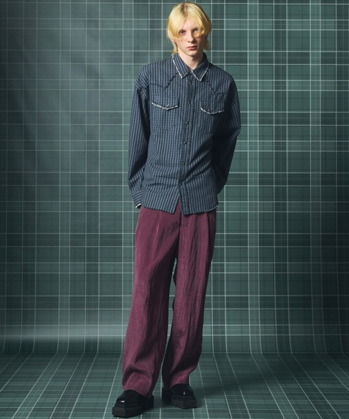 MAISON SPECIAL(メゾンスペシャル)の「《UNISEX》デストロイダメージプライムオーバーコットンネルウエスタンシャツ/Destroy Damage Prime-Over Cotton Flannel Western Shirt【MAISON SPECIAL/メゾンスペシャル】(シャツ/ブラウス・メンズ・ブルー/グリーン/ネイビー・0/1/2)」の8枚目の写真