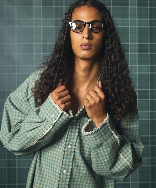 MAISON SPECIAL(メゾンスペシャル)の「《UNISEX》デストロイダメージプライムオーバーコットンネルウエスタンシャツ/Destroy Damage Prime-Over Cotton Flannel Western Shirt【MAISON SPECIAL/メゾンスペシャル】(シャツ/ブラウス・メンズ・ブルー/グリーン/ネイビー・0/1/2)」の15枚目の写真