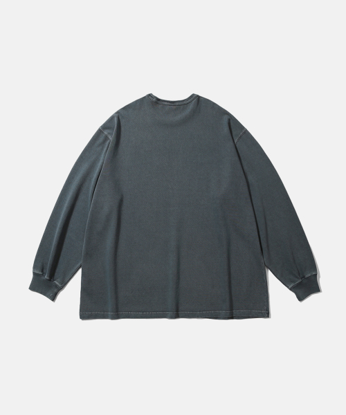 MOIF（モイフ）の「[AW26] ガーメントダイ L/S Tシャツ / ダイドブルー（Tシャツ/カットソー・メンズ・その他・3(L)/1(S)/2(M)）」の2枚目の写真