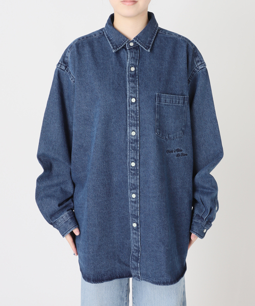 IENA(イエナ)の「J.J.Mercer/ジェイジェイマーサー 別注 刺繍デニムシャツ(シャツ/ブラウス・レディース・ネイビー・FREE)」の13枚目の写真