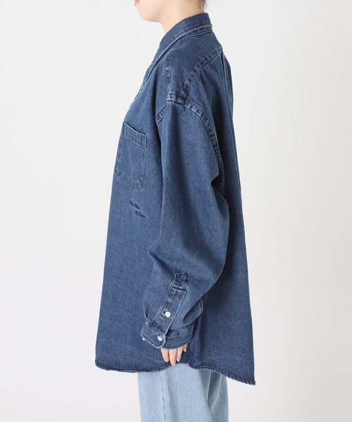 IENA(イエナ)の「J.J.Mercer/ジェイジェイマーサー 別注 刺繍デニムシャツ(シャツ/ブラウス・レディース・ネイビー・FREE)」の14枚目の写真