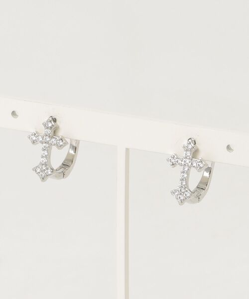 tunee(チュニー)の「【466956】シルバークロスフープピアス6点セット(RZ)(ピアス(両耳用)・レディース・シルバー・FREE)」の8枚目の写真