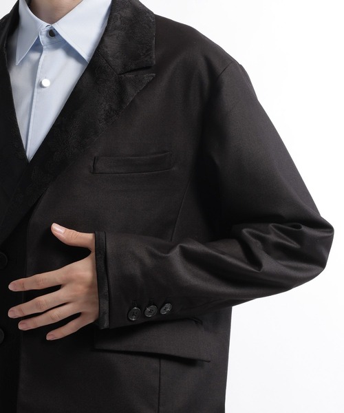 HARE(ハレ)の「キリカエレイヤードジャケット(HARE)(テーラードジャケット・メンズ・ブラック/ブルー・SMALL/MEDIUM)」の22枚目の写真