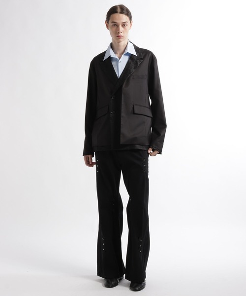 HARE(ハレ)の「キリカエレイヤードジャケット(HARE)(テーラードジャケット・メンズ・ブラック/ブルー・SMALL/MEDIUM)」の6枚目の写真