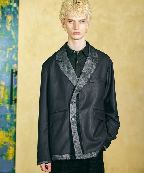 HARE(ハレ)の「キリカエレイヤードジャケット(HARE)(テーラードジャケット・メンズ・ブラック/ブルー・SMALL/MEDIUM)」の16枚目の写真