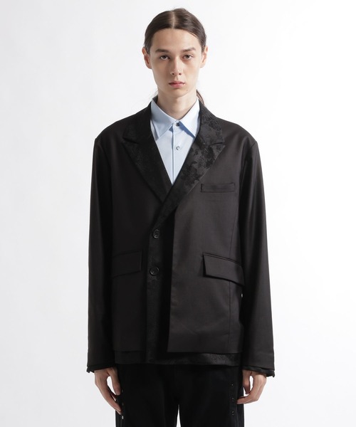 HARE(ハレ)の「キリカエレイヤードジャケット(HARE)(テーラードジャケット・メンズ・ブラック/ブルー・SMALL/MEDIUM)」の17枚目の写真