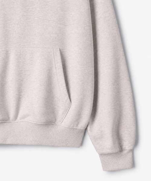 POLYGRAM（ポリグラム）の「バラクラバ オーバーサイズ スウェットフードTシャツ - OATMEAL（パーカー・レディース・オートミール・MEDIUM/LARGE/X-LARGE）」の5枚目の写真