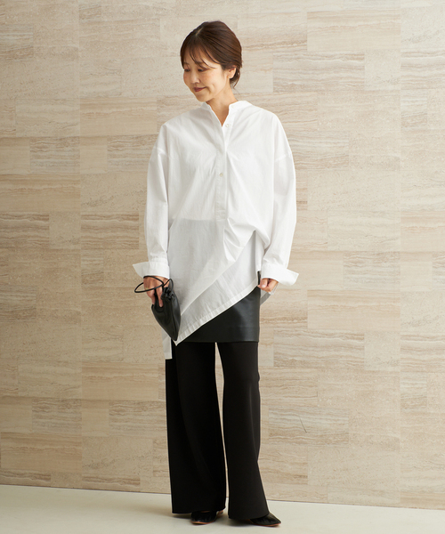 plage(プラージュ)の「tunic シャツ(シャツ/ブラウス・レディース・ベージュ/ホワイト・FREE)」の5枚目の写真