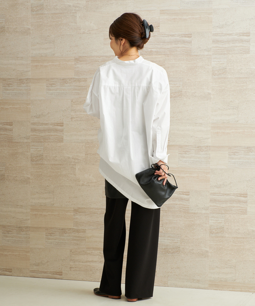 plage(プラージュ)の「tunic シャツ(シャツ/ブラウス・レディース・ベージュ/ホワイト・FREE)」の7枚目の写真