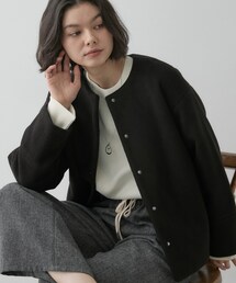 ノーカラーコート（ブラック/黒色系）ファッション通販 - ZOZOTOWN