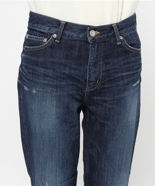 FRAMeWORK（フレームワーク）の「ダメージ デニムパンツ◆（デニムパンツ・レディース・ネイビー/ホワイト・36/38/34/40）」の6枚目の写真