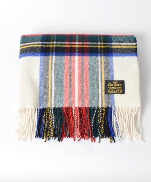 Glen Prince(グレンプリンス)の「GLEN PRINCE:タータンチェックストール(ストール/ショール・レディース・ナチュラル/グリーン/ネイビー/オリーブ・ONE SIZE)」の7枚目の写真
