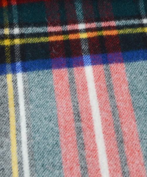 Glen Prince(グレンプリンス)の「GLEN PRINCE:タータンチェックストール(ストール/ショール・レディース・ナチュラル/グリーン/ネイビー/オリーブ・ONE SIZE)」の5枚目の写真