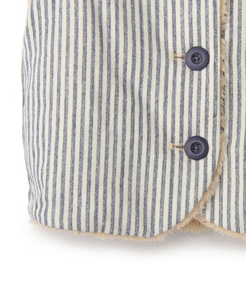 green label relaxing（グリーンレーベルリラクシング）の「ボア ジレ リバーシブル◆（ベスト・キッズ・ナチュラル/ベージュ・95cm/105cm/115cm/125cm）」の8枚目の写真