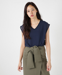 MOUSSY | CIFFON LAYERED TOPS(Tシャツ/カットソー)