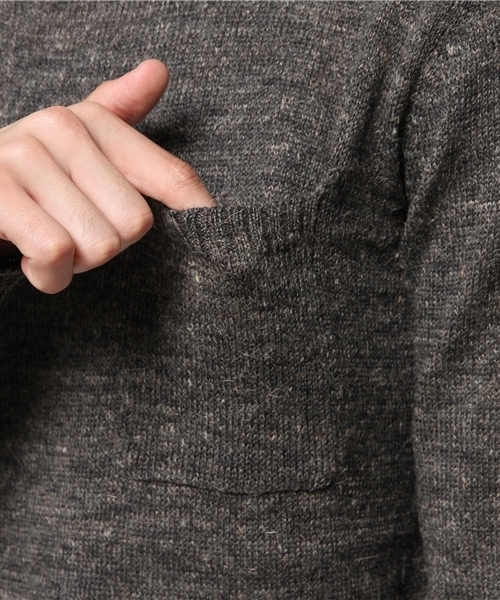 dip（ディップ）の「【dip】ディップ/ ニット（ニット/セーター・メンズ・チャコールグレー/ブルー・SMALL/MEDIUM/LARGE）」の7枚目の写真