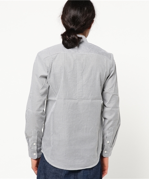 Revo.(レボ)の「Revo. SELECT ITEM / バンドカラー ストライプ プルオーバーシャツ(シャツ/ブラウス・メンズ・ブラック/ネイビー・X-LARGE/LARGE/MEDIUM)」の6枚目の写真