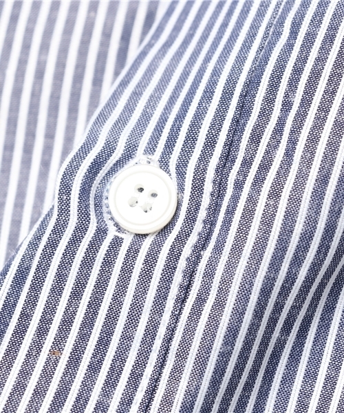 Revo.(レボ)の「Revo. SELECT ITEM / バンドカラー ストライプ プルオーバーシャツ(シャツ/ブラウス・メンズ・ブラック/ネイビー・X-LARGE/LARGE/MEDIUM)」の14枚目の写真