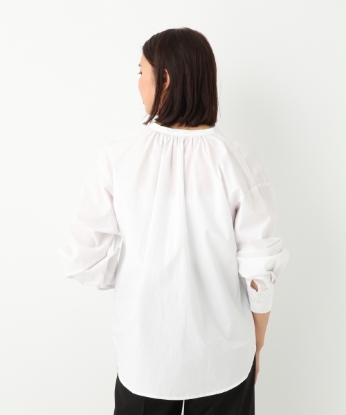 A part by（アパートバイ）の「Cスキッパーボリュームシャツ 744279 （シャツ/ブラウス・レディース・ホワイト/ベージュ/ブラック/ライトイエロー・FREE）」の9枚目の写真