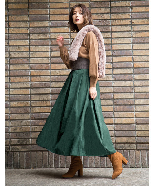 Re:EDIT（リエディ）の「ミドル丈ストレッチブーツ（ブーツ・レディース・ブラック/ネイビー/ブラウン/グレー/キャメル・SMALL/MEDIUM/LARGE/X-LARGE/XX-LARGE）」の13枚目の写真