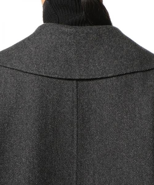 ASTRAET（アストラット）の「ASTRAET（アストラット）ヘリンボーン柄 リバーテーラードコート（その他アウター・レディース・ダークグレー・0/1）」の11枚目の写真