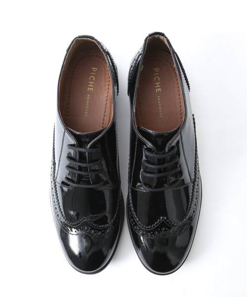 PICHE ABAHOUSE（ピシェ アバハウス）の「ウィングチップシューズ（ドレスシューズ・レディース・ブラック/ブラック系その他/キャメル・36/37/38/39/35）」の2枚目の写真