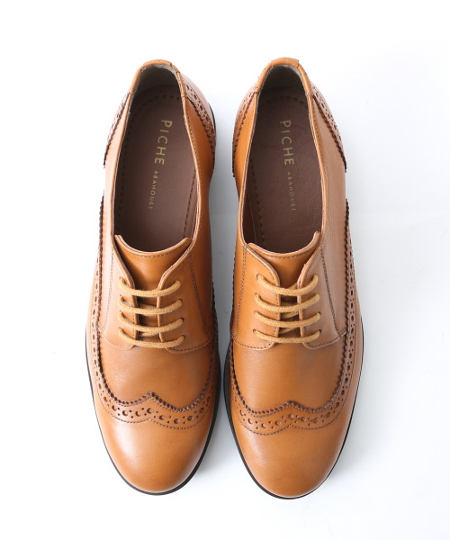 PICHE ABAHOUSE（ピシェ アバハウス）の「ウィングチップシューズ（ドレスシューズ・レディース・ブラック/ブラック系その他/キャメル・36/37/38/39/35）」の3枚目の写真