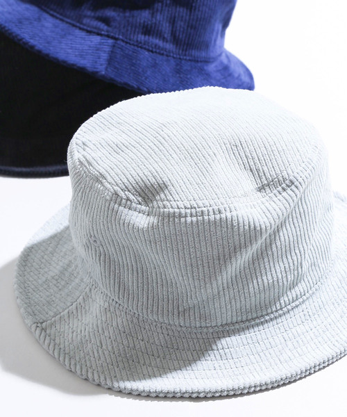 WEGO（ウィゴー）の「WEGO/コーデュロイバケット（ハット・メンズ・ブラック/ネイビー/ライム・FREE）」の3枚目の写真