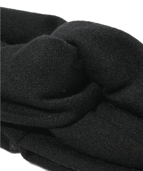 mystic（ミスティック）の「無地ﾀｰﾊﾞﾝ（ヘアバンド・レディース・グレー/ブラック・ﾌﾘ-）」の3枚目の写真