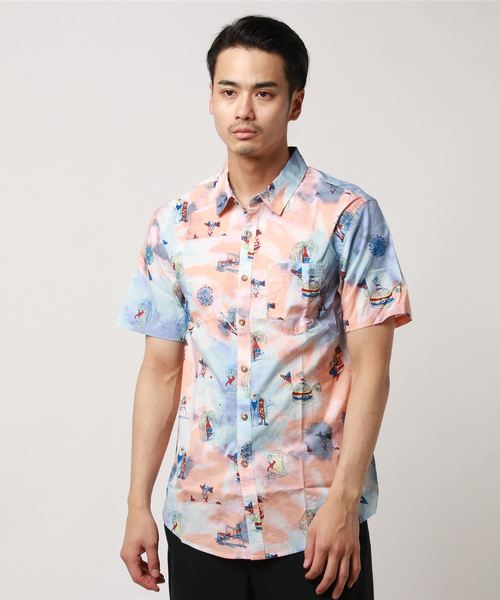 BILLABONG(ビラボン)の「BILLABONG メンズ SUNDAYS FLORAL SS 半袖シャツ(シャツ/ブラウス・メンズ・マルチ/ストーン/グレー系その他・SMALL/MEDIUM)」の1枚目の写真