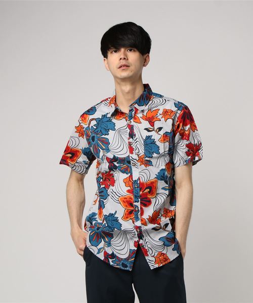 BILLABONG(ビラボン)の「BILLABONG メンズ SUNDAYS FLORAL SS 半袖シャツ(シャツ/ブラウス・メンズ・マルチ/ストーン/グレー系その他・SMALL/MEDIUM)」の2枚目の写真